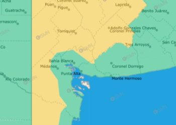 ALERTA POR TORMENTAS PARA LA NOCHE EN GRAN PARTE DEL SUDOESTE BONAERENSE
