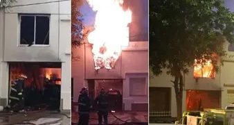 QUEMO BASURA Y PRENDIO FUEGO SU CASA