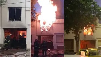 QUEMO BASURA Y PRENDIO FUEGO SU CASA