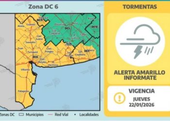 EL SMN RENOVÓ EL ALERTA AMARILLO POR TORMENTAS EN BAHÍA Y LA ZONA