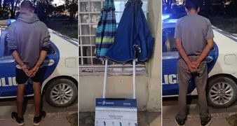 DOS HOMBRES FUERON CAPTURADOS POR ROBAR DOS SOMBRILLAS DE PLAYA EN PALOS VERDES