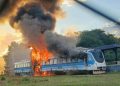 FUERTE INCENDIO EN EL TREN DE LAS SIERRAS EN CÓRDOBA: EVACUARON A 120 PERSONAS