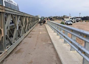 CORTAN EL TRÁNSITO EN UNO DE LOS PUENTES DE LA RUTA NACIONAL 3