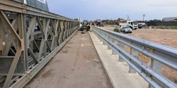 CORTAN EL TRÁNSITO EN UNO DE LOS PUENTES DE LA RUTA NACIONAL 3