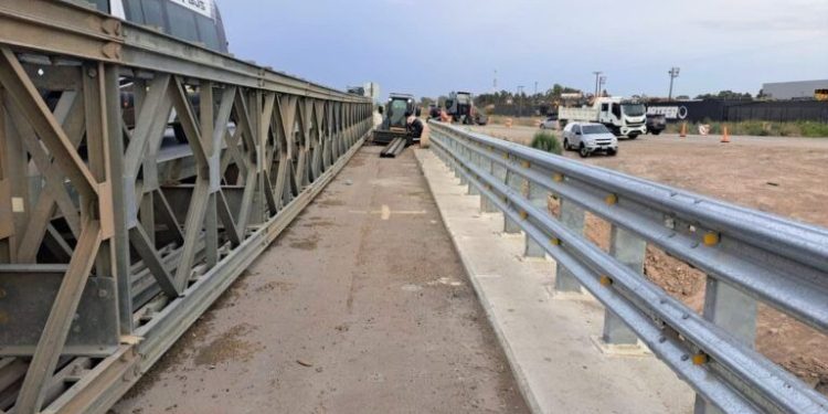 CORTAN EL TRÁNSITO EN UNO DE LOS PUENTES DE LA RUTA NACIONAL 3
