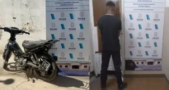 UN JOVEN FUE DETENIDO POR MANEJAR UNA MOTO CON EL NÚMERO DE MOTOR ADULTERADO