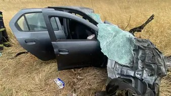 CHOQUE FRONTAL EN PRINGLES EN EL MEDIODÍA DEL SABADO