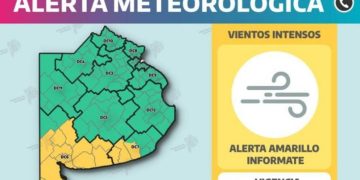 ALERTA AMARILLO POR VIENTO Y POSIBLES TORMENTAS PARA BAHÍA Y LA REGIÓN