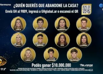 ASÍ QUEDÓ LA PLACA DE NOMINADOS DE GRAN HERMANO GENERACIÓN DORADA