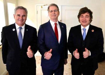 MILEI Y EL CANCILLER ARGENTINO SE REUNIERON CON EL SECRETARIO DEL TESORO DE LOS EE.UU