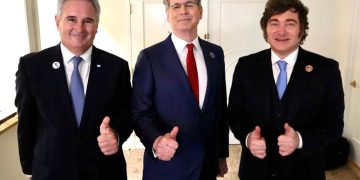 MILEI Y EL CANCILLER ARGENTINO SE REUNIERON CON EL SECRETARIO DEL TESORO DE LOS EE.UU