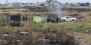 HUBO UNA EXPLOSIÓN EN UN BASURAL DURANTE UN INCENDIO DE PASTIZALES CERCA DEL CLUB MIDGISTAS DEL SUR