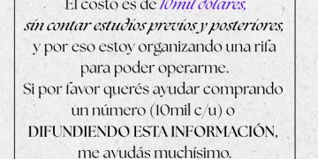 ROCÍO SUFRIÓ UN ACCIDENTE Y NECESITA AYUDA
