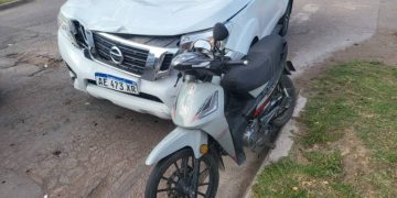 UN MOTOCICLISTA RESULTÓ CON FRACTURAS LUEGO DE UN CHOQUE EN VILLA ITALIA