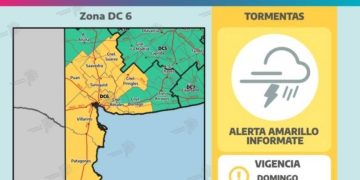 ALERTA AMARILLA POR TORMENTAS EN BAHÍA Y LA ZONA PARA EL DOMINGO