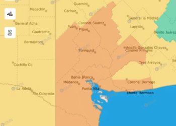 BAHÍA Y LA ZONA EN ALERTA NARANJA Y AMARRILLA POR TORMENTAS PARA EL MARTES