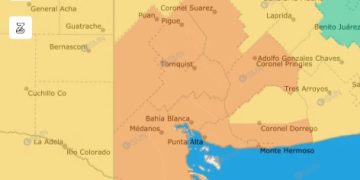 BAHÍA Y LA ZONA EN ALERTA NARANJA Y AMARRILLA POR TORMENTAS PARA EL MARTES