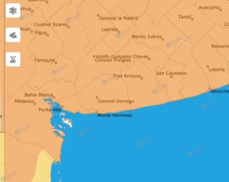 EL SERVICIO METEOROLÓGICO ELEVÓ A NARANJA EL ALERTA POR TORMENTAS DURANTE LA TARDE DEL MIÉRCOLES