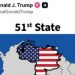 SORPRESIVO POSTEO DE TRUMO: PUBLICÓ UN MAPA CON VENEZUELA PINTADA CON LA BANDERA DE EE.UU