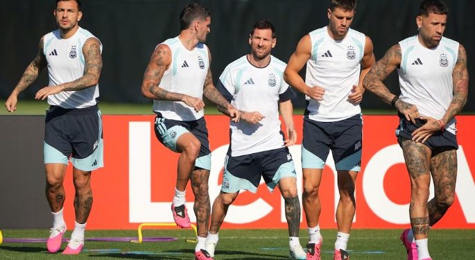 LA ÚLTIMA PRÁCTICA DE ARGENTINA ANTES DEL DEBUT EN EL MUNDIAL