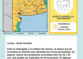 REAFIRMAN EL ALERTA POR TORMENTA PARA BAHÍA Y LA REGION