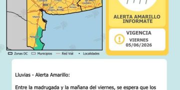 REAFIRMAN EL ALERTA POR TORMENTA PARA BAHÍA Y LA REGION