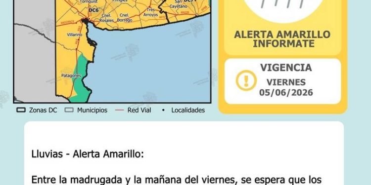 REAFIRMAN EL ALERTA POR TORMENTA PARA BAHÍA Y LA REGION