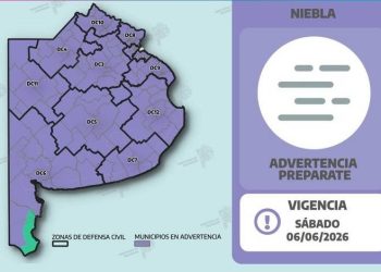 ADVERTENCIA POR NIBLAS Y NEBLINAS EN LA PROVINCIA DE BUENOS AIRES