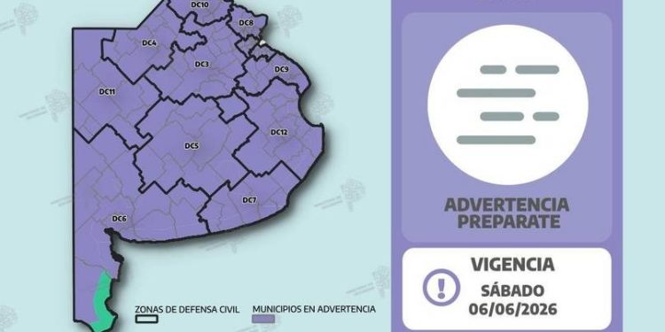 ADVERTENCIA POR NIBLAS Y NEBLINAS EN LA PROVINCIA DE BUENOS AIRES