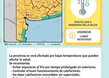 ALERTA POR BAJAS TEMPERATURAS EN LA CIUDAD