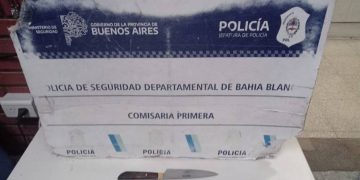 LUEGO DE QUERER AGREDIR A UN MENOR DE EDAD CON UN ARMA BLANCA FUE DETENIDO