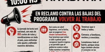 MOVILIZACIÓN EN LA CIUDAD ANTE LA BAJA DE LA ASISTENCIA A LOS DESOCUPADOS DEL PROGRAMA «VOLVER AL TRABAJO»
