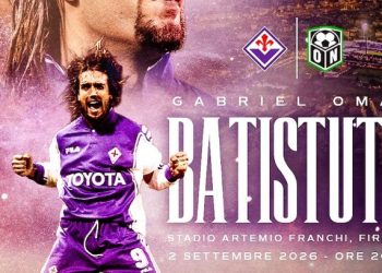 GABRIEL BATISTUTA VOLVERÁ A JUGAR A LOS 57 AÑOS PARA LA FIORENTINA