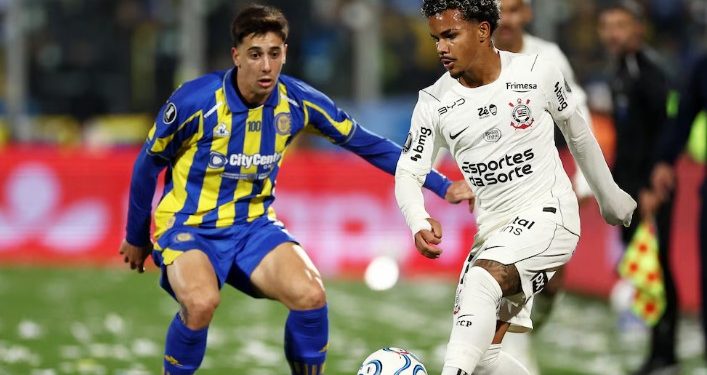EL ROSARIO CENTRAL DE DI MARÍA EMPATÓ 0-0 CON CORINTHIANS POR LA IDA DE LOS OCTAVOS DE FINAL DE LA COPA LIBERTADORES