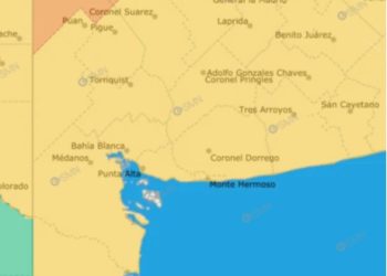DOBLE ALERTA AMARILLA PARA BAHÍA Y ÑA ZONA PARA EL DÍA JUEVES