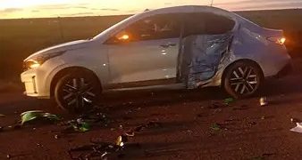 FALLECIO UN MOTOCICLISTA Y SU ACOMPAÑANTE FUE TRASLADADA LUEGO DE UN FUERTE CHOQUE EN LA CARRINDANGA