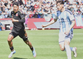 CON UN GOL SOBRE EL FINAL, LA SELECCIÓN ARGENTINA SUB 19 LE GANÓ 1-0 A PERÚ Y SE CLASIFICÓ A LA FINAL DE LOS JUEGOS SURAMERICANOS