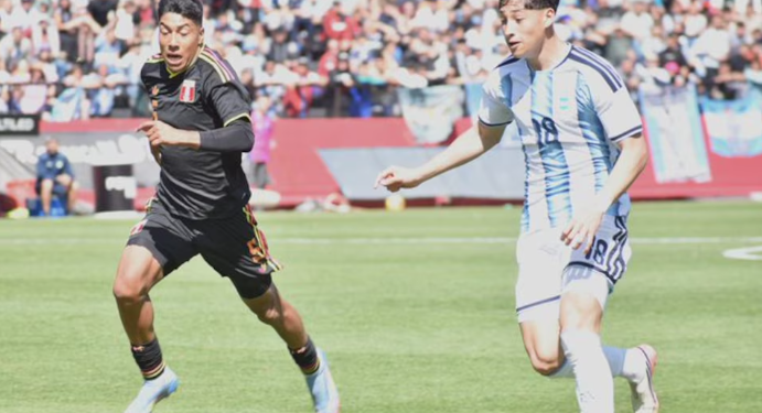 CON UN GOL SOBRE EL FINAL, LA SELECCIÓN ARGENTINA SUB 19 LE GANÓ 1-0 A PERÚ Y SE CLASIFICÓ A LA FINAL DE LOS JUEGOS SURAMERICANOS