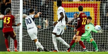 LAUTARO MARTINEZ Y UN DOBLETE QUE LE DIO EL EMPATE AL INTER ANTE ROMA