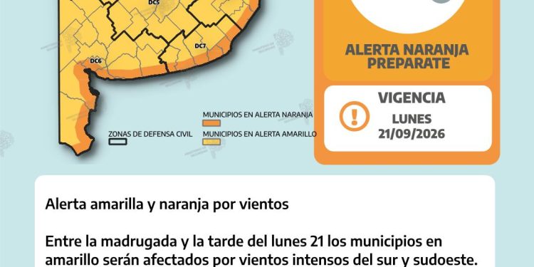 CONTINÚA EL ALERTA NARANJA PARA BAHÍA Y LA REGIÓN