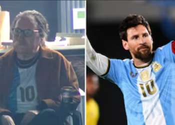 CHARLY GARCÍA ACOMPAÑÓ A LIONEL MESSI EN SU DESPEDIDA DE LA SELECCIÓN ARGENTINA DESDE UN PALCO