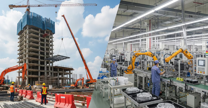 TRAS LA FUERTE CAÍDA DE JULIO, LA INDUSTRIA Y LA CONSTRUCCIÓN REPUNTARON EN AGOSTO