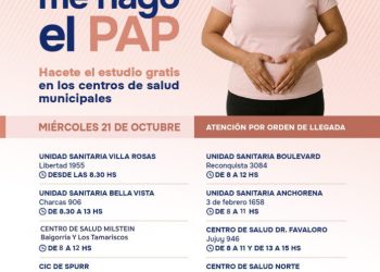 HOY SE REALIZA LA CAMPAÑA «ME CUIDO, ME HAGO EL PAP»